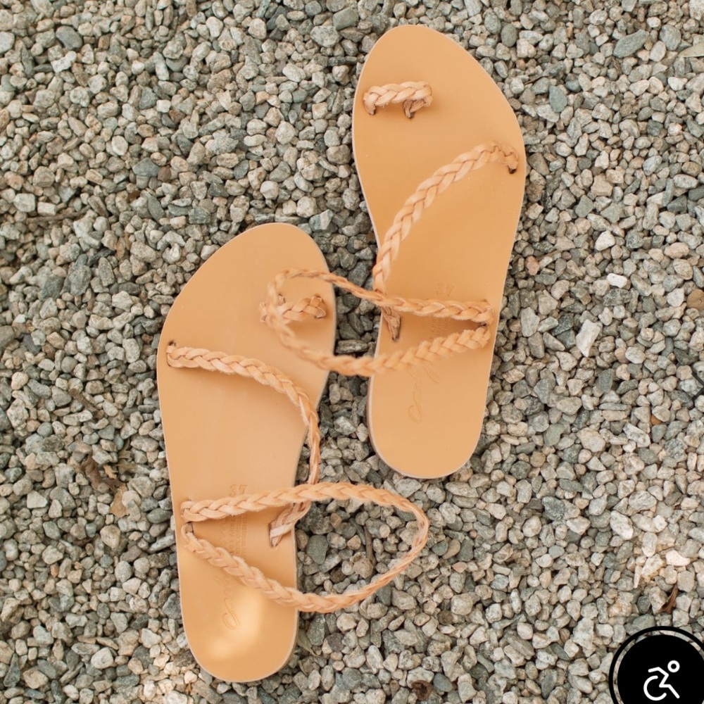 Carly Jean LA Braided Rhodes Sandal, Size 8